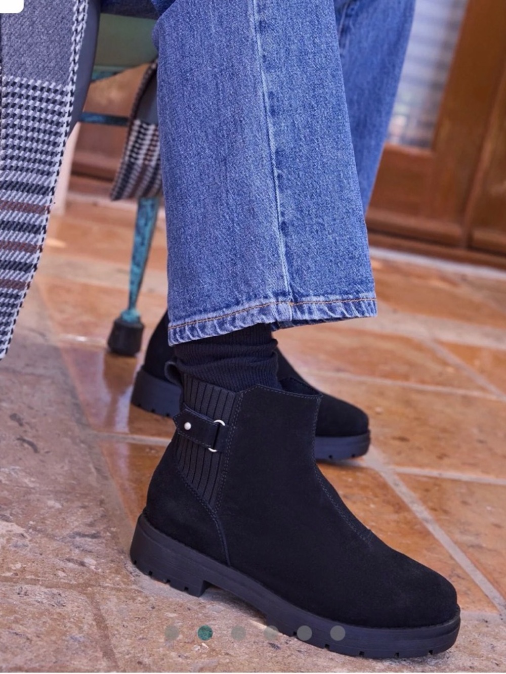 Tom’s Astrid Women’s Black Suede Chelsea Ankle Boots